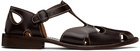 HEREU Brown Floreta Sandals