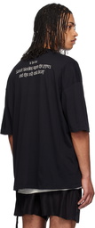 Ann Demeulemeester Black Dieter 'Sunset Bleeding' High-Comfort T-shirt