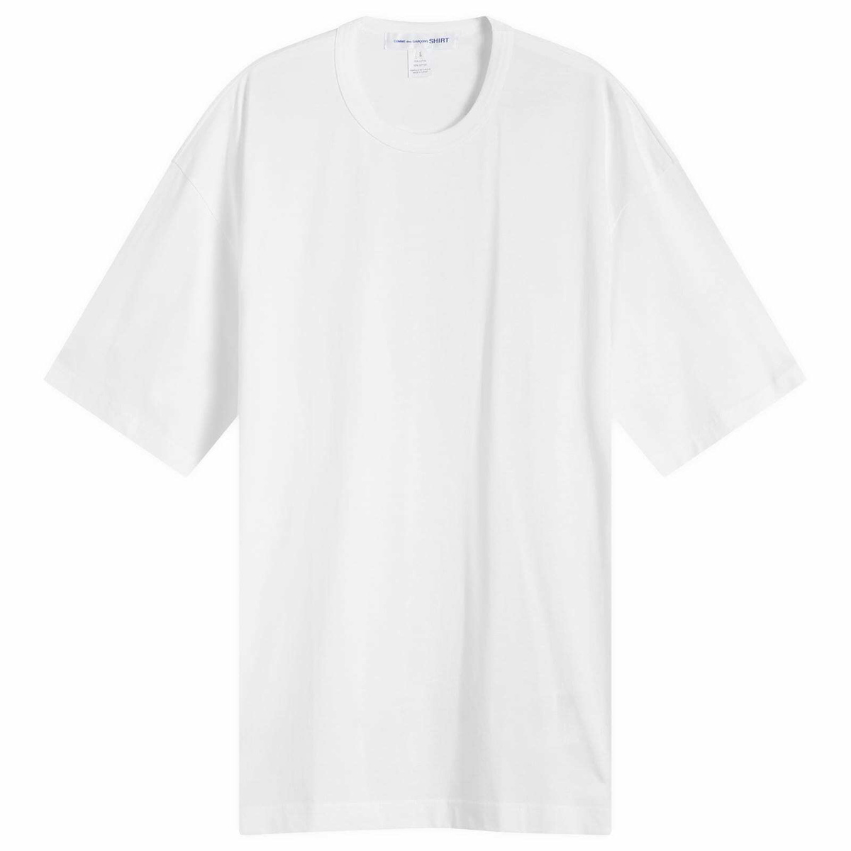 Comme des Garçons SHIRT Men's Oversized Printed Jersey in White