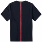 Thom Browne Men's Back Stripe Pique T-Shirt in Navy