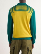 Aimé Leon Dore - Logo-Embroidered Merino Wool Polo Shirt - Yellow