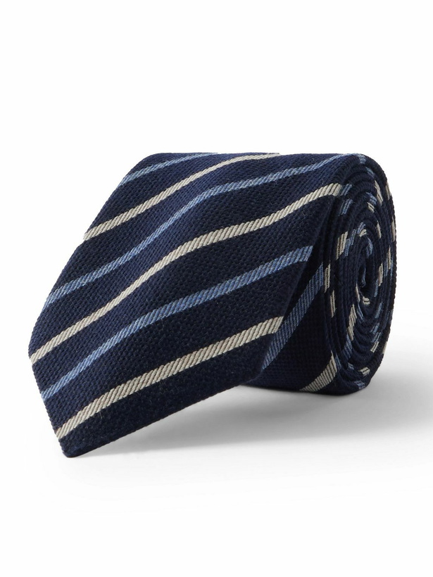 Photo: Paul Smith - 8cm Striped Wool and Silk-Blend Tie