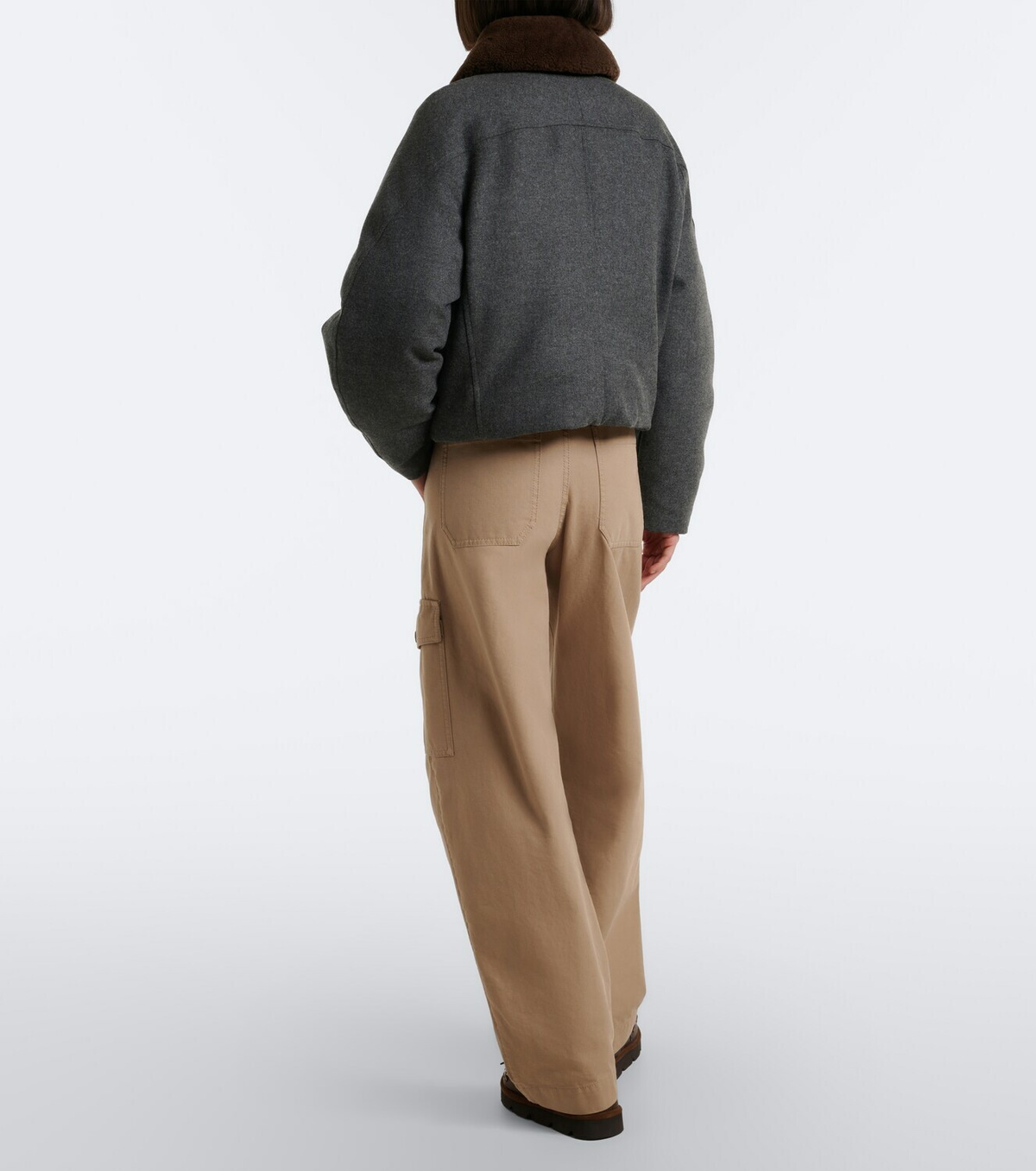 Brunello Cucinelli Cotton barrel-leg pants