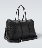 Gucci GG canvas leather-trimmed duffel bag