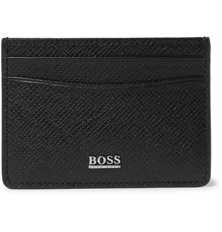 Photo: Hugo Boss - Full-Grain Leather Cardholder - Black