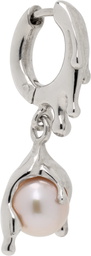 Alan Crocetti Silver Nano Pearl Melt Single Earring