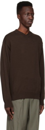 Another Aspect Brown Cotton Sweater