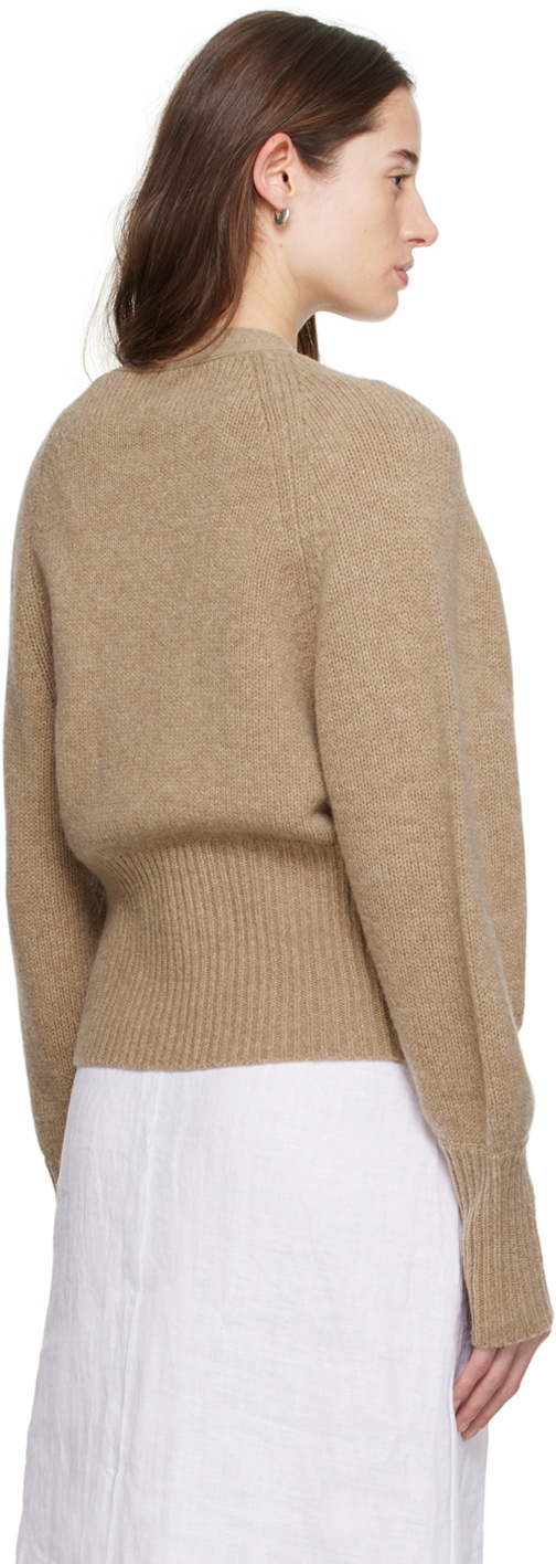 Deiji Studios Beige 'The Cropped' Cardigan