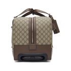 Gucci Beige Wheeled GG Supreme Carry-On Weekender Bag