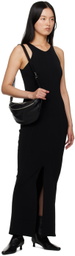 Nanushka Black Elia Midi Dress