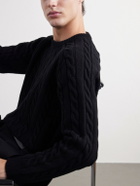 TOTEME - Cable-Knit Wool Sweater - Black