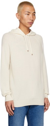 Agnona White Raglan Hoodie