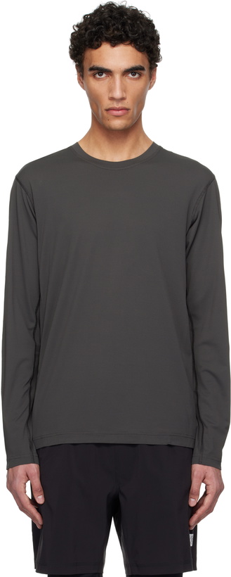 Photo: Reigning Champ Gray Lightweight Cordura Training Long Sleeve T-shirt