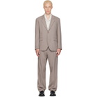 Hugo Taupe Two-Piece Modern-Fit Stretch Twill Suit