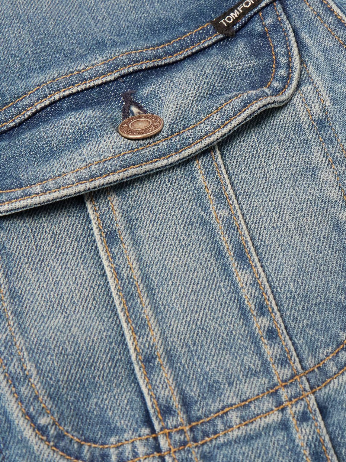 TOM FORD - Icon Denim Jacket - Blue