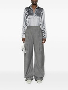 Sinead O'Dwyer Grey Pyjama Satin Shirt