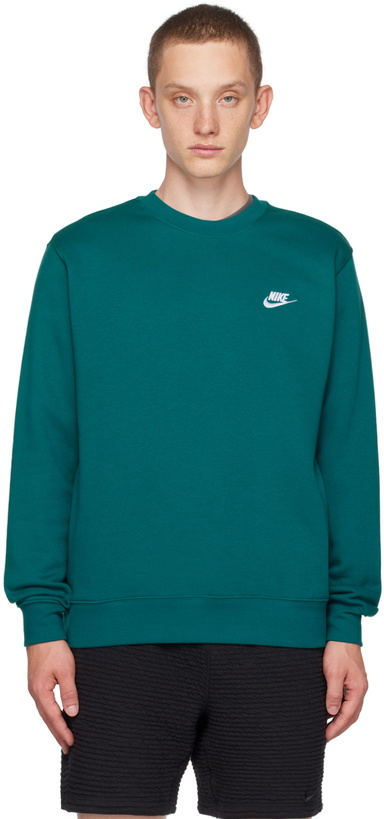 Photo: Nike Blue Sportswear Club Sweatshirt