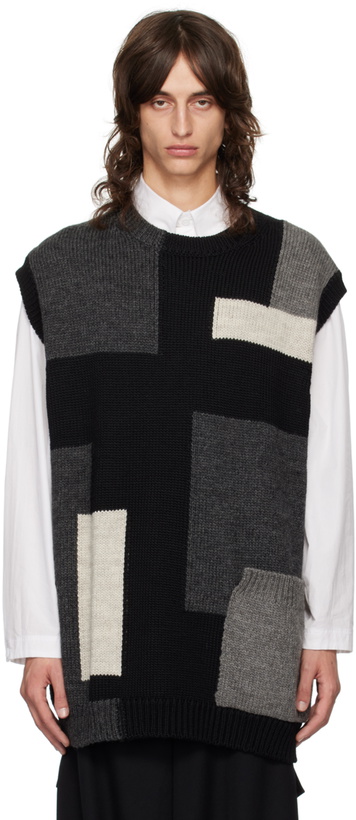 Photo: YOHJI YAMAMOTO Black Intarsia Vest