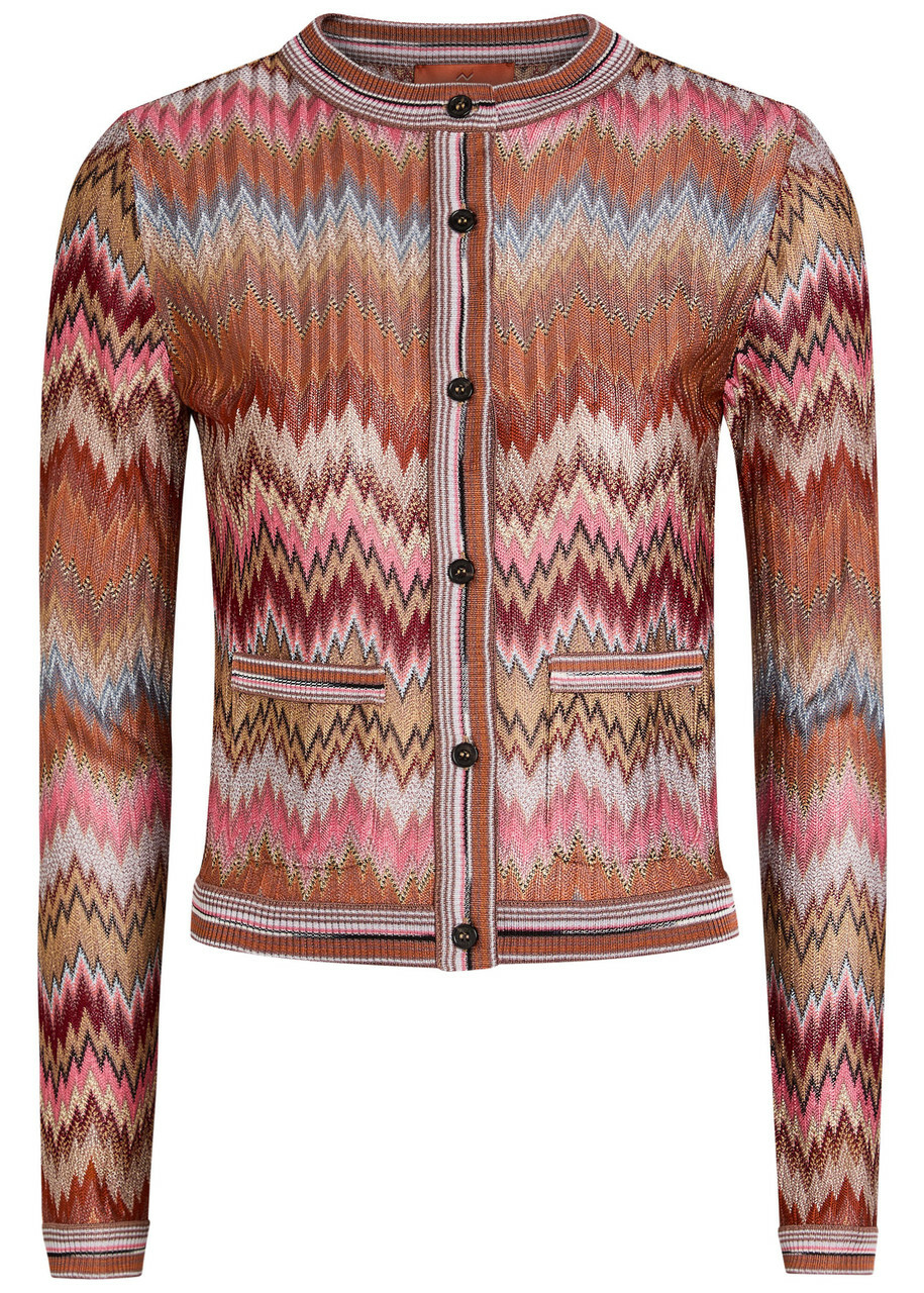 Missoni Zigzag Fine-knit Cardigan Multicoloured