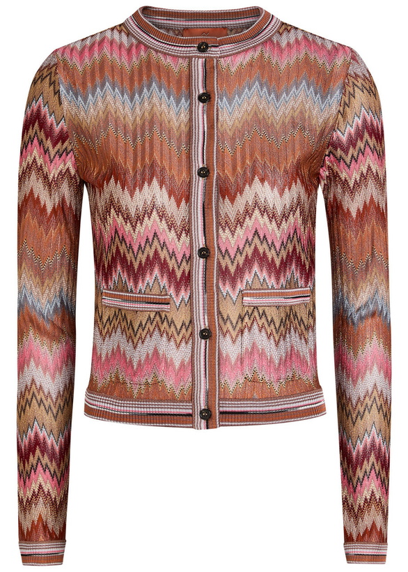 Photo: Missoni Zigzag Fine-knit Cardigan Multicoloured