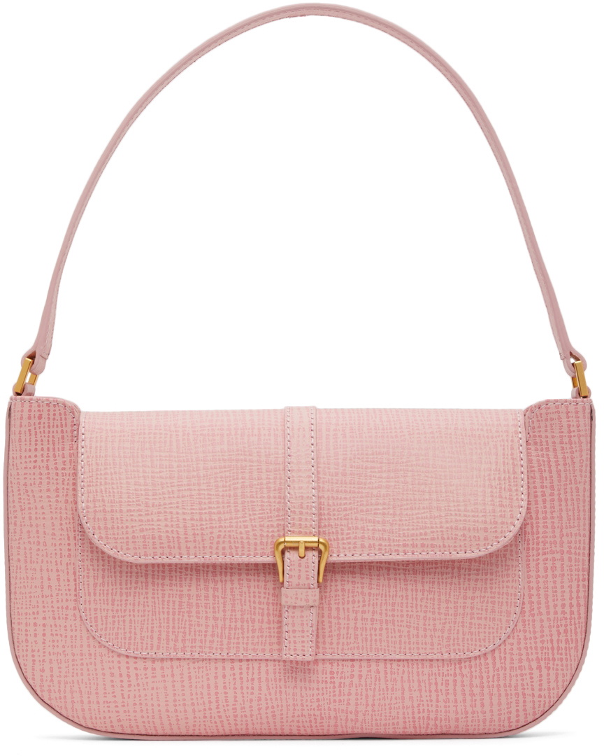 BY FAR Pink Miranda Embossed Bag By Far