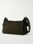 Berluti - Périple Barrel Leather-Trimmed Suede Messenger Bag