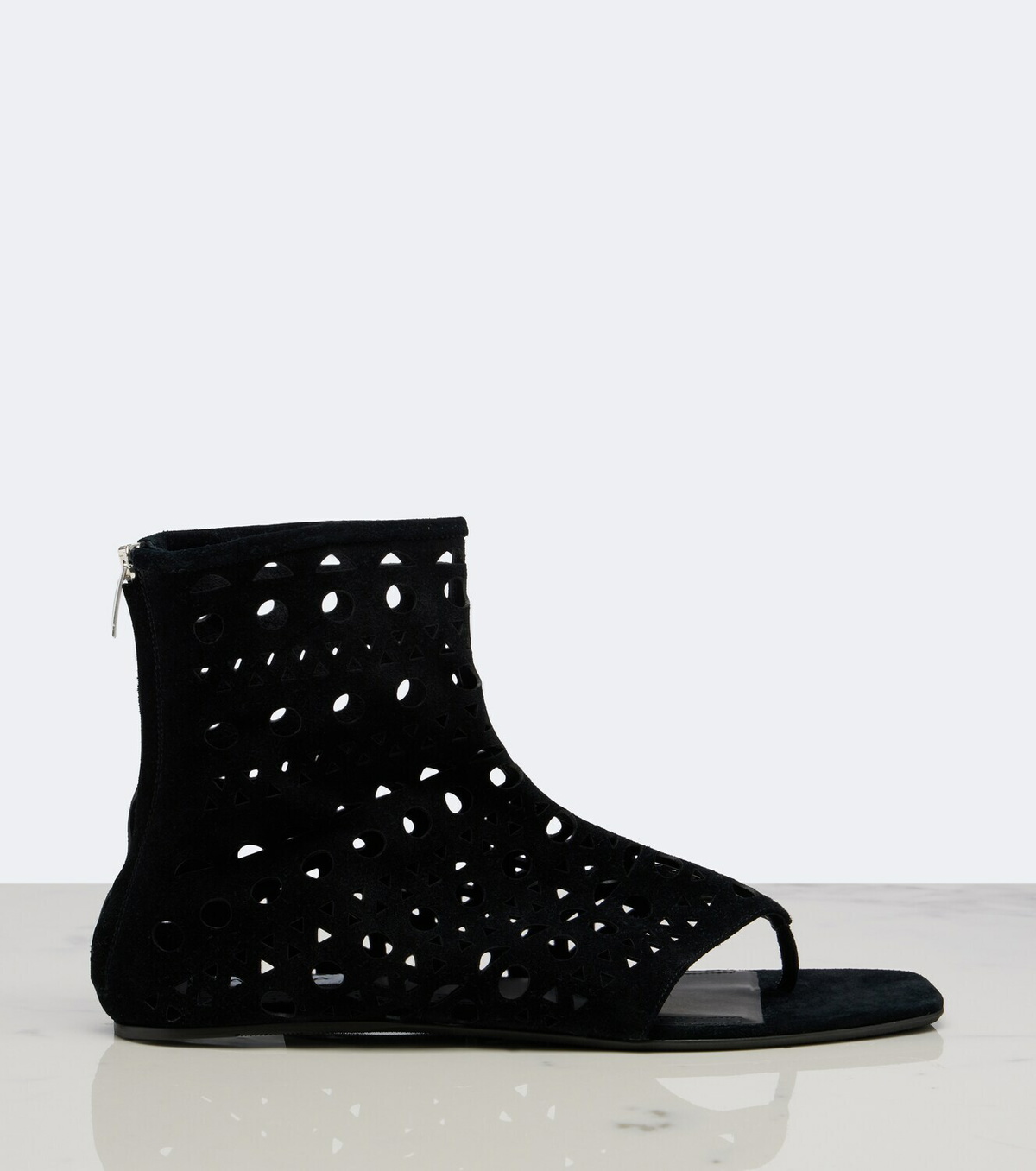 Alaïa Neo Vienne suede thong sandals