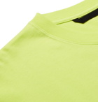 Moncler Genius - Undefeated 2 Moncler 1952 Logo-Print Cotton-Jersey T-Shirt - Yellow