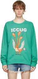 Gucci Green Freya Hartas Edition 'ICCUG' Sweatshirt