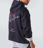 Valentino Logo cotton-blend jersey hoodie