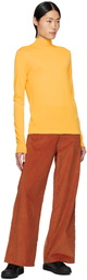 Marni Yellow Embroidered Turtleneck