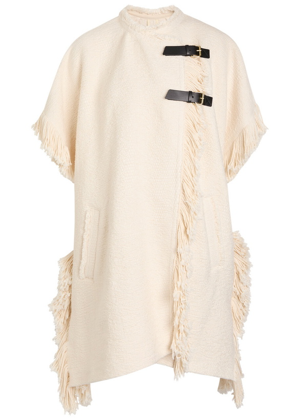Photo: Isabel Marant Greya Bouclé Wrap Coat Ecru