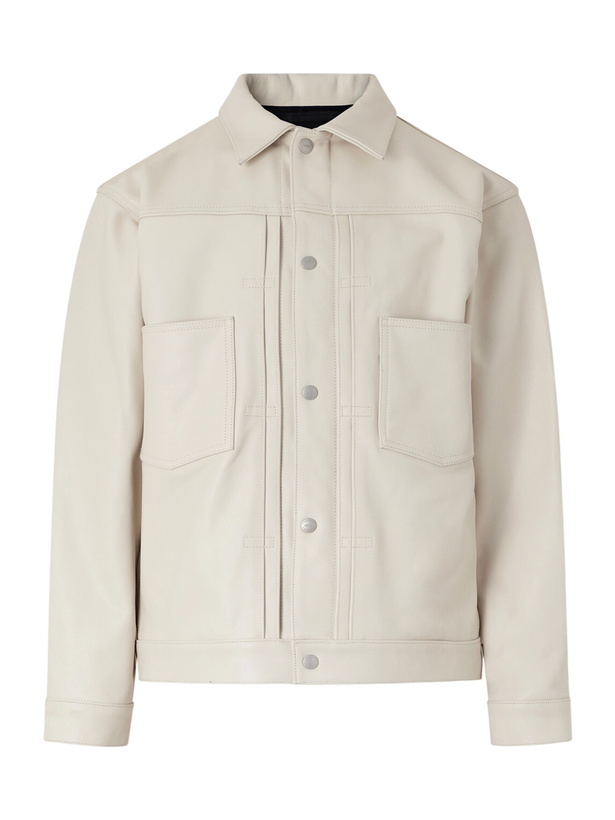 Photo: Neighborhood - Type-2 Leather Jacket - Neutrals
