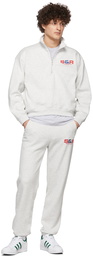 Sporty & Rich Grey Athletic Group Flag Lounge Pants