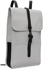 RAINS Gray Waterproof Backpack
