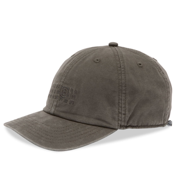 Photo: MM6 Maison Margiela Men's Distressed Cap in Grey