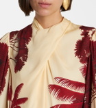 Johanna Ortiz Printed silk maxi dress