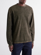 AGOLDE - Asha Cotton-Jersey T-Shirt - Brown