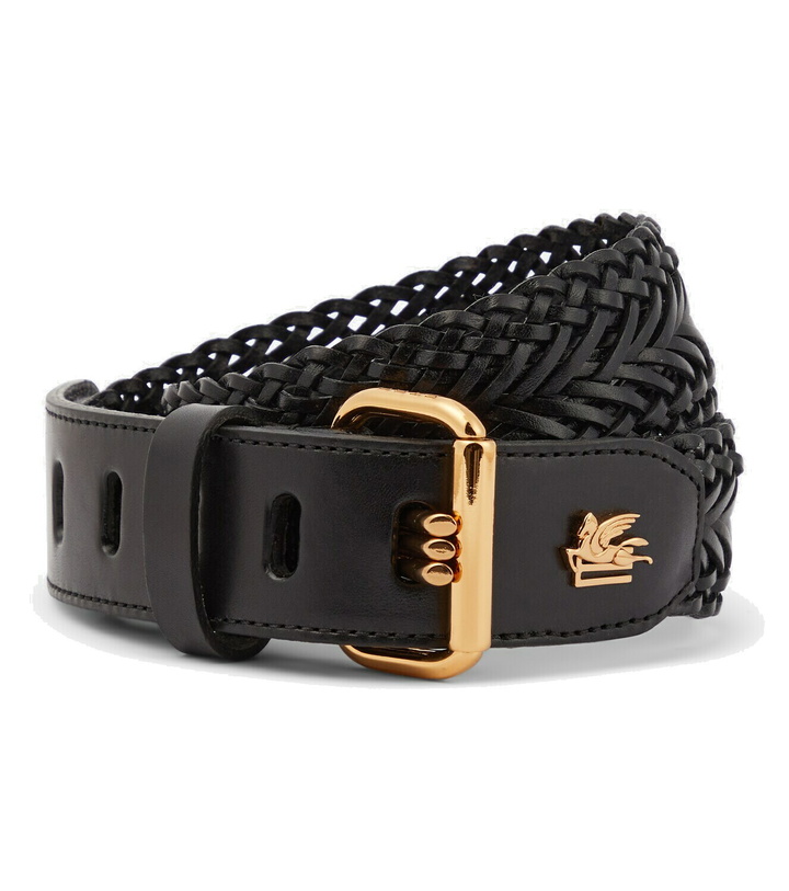 Photo: Etro Braided leather belt