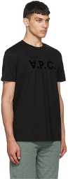 A.P.C. Black Cotton T-Shirt