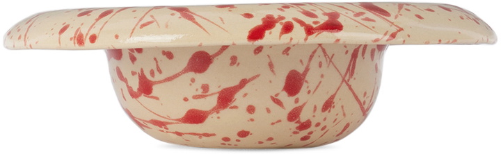 Photo: BOMBAC Off-White & Red Big Bowl