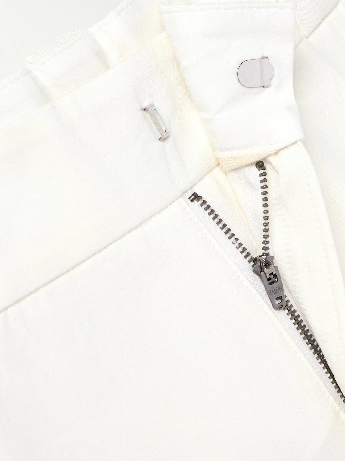 Cherry Los Angeles - Straight-Leg Cotton-Twill Chinos - White
