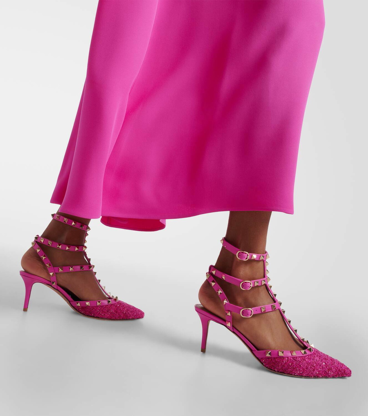 Valentino Garavani Rockstud 65 bouclé pumps Valentino Garavani