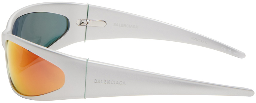 小物 Balenciaga Reverse Xpander 2.0 Reverse Xpander oval sunglasses in black - Balenciaga | Mytheresa