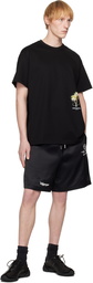WOOYOUNGMI Black Palm Tree Graphic T-shirt