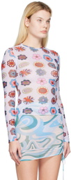 FENSI SSENSE Exclusive Multicolor Psychedelic Daisies Cover Up
