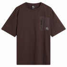 Karma8a Men's Logo Pocket Rue T-Shirt in Brown