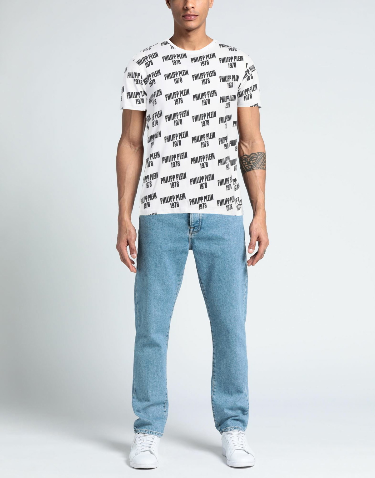 Philipp Plein Mens T-shirt in White
