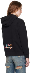 MadeMe Black Embroidered Logo Hoodie