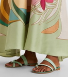 Manolo Blahnik Susaflat leather thong sandals